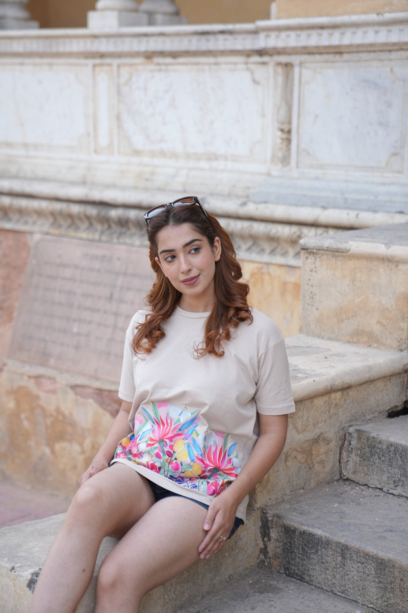 Women Printed Cotton T-shirt