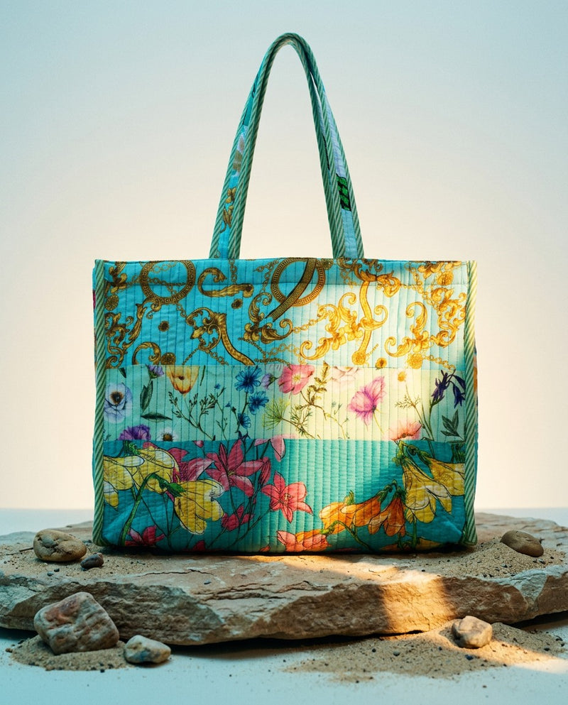 Cotton Printed Amazing Patchwork Tote Bag