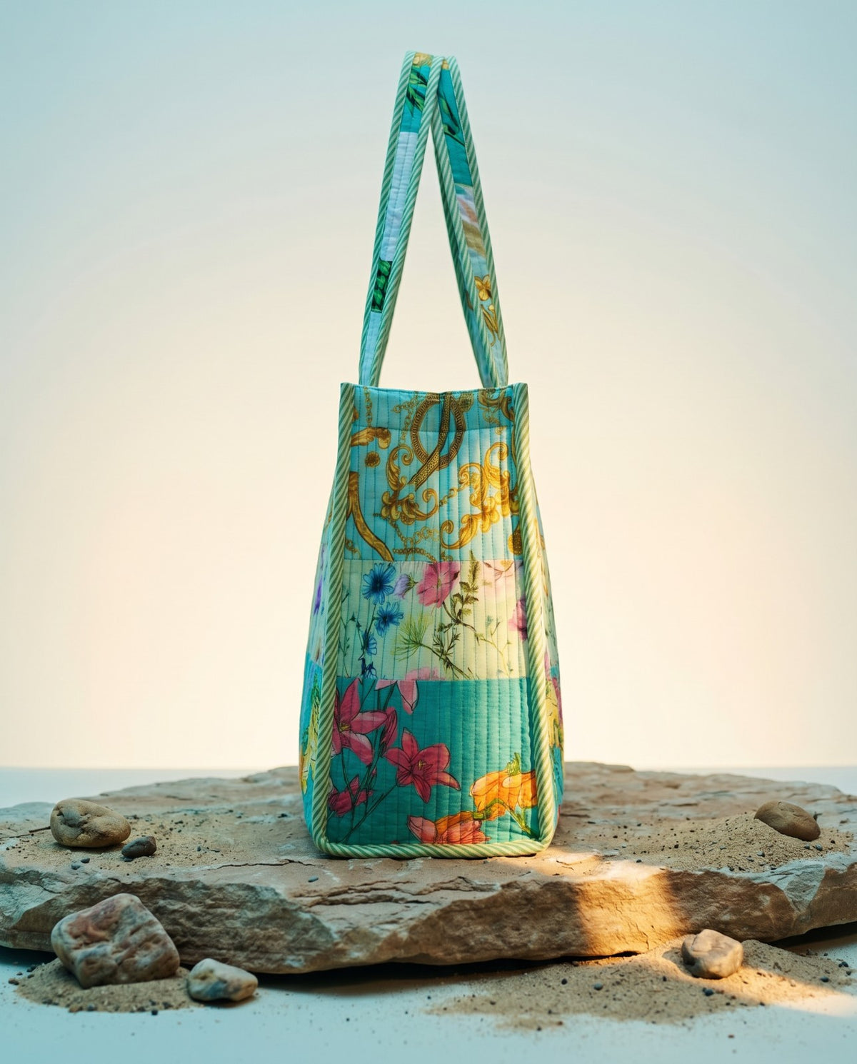 Cotton Printed Amazing Patchwork Tote Bag