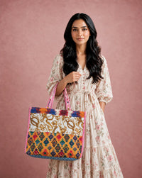 Cotton Printed Amazing Patchwork Tote Bag