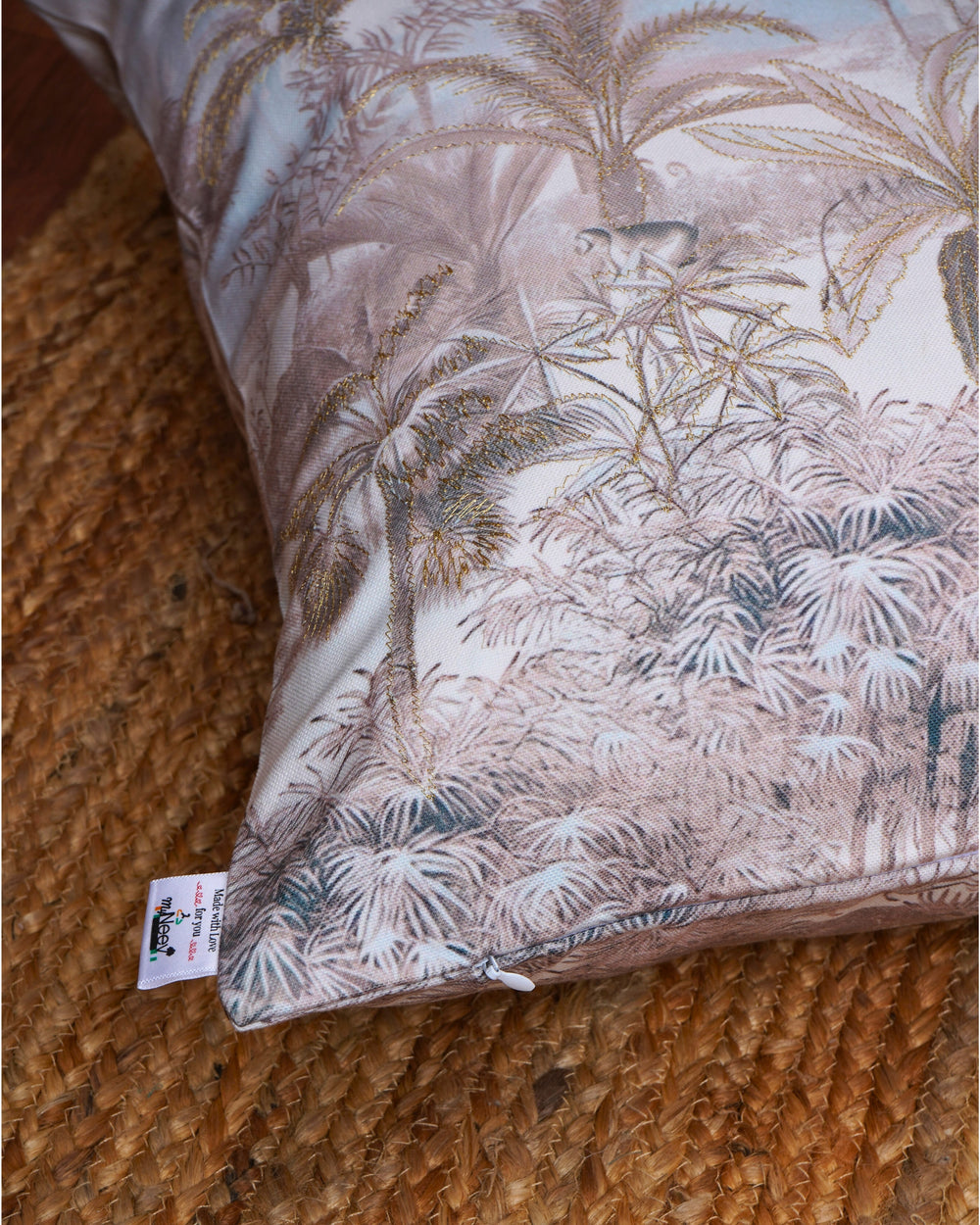 Set Of 3 Digital Printed Palm Tree Cushion Cover