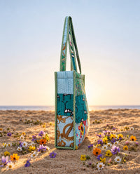 Cotton Printed Patchwork Tote Bag