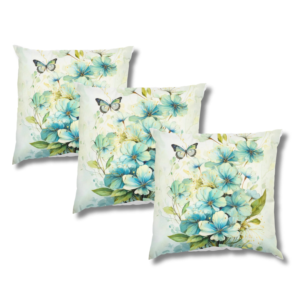Set Of 3 Digital Printed Flower Cushion Cover