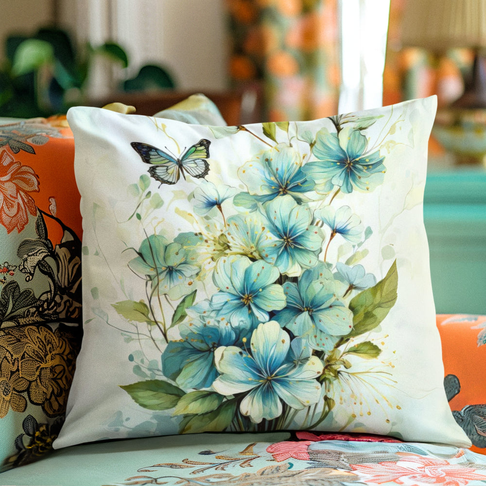 Set Of 3 Digital Printed Flower Cushion Cover