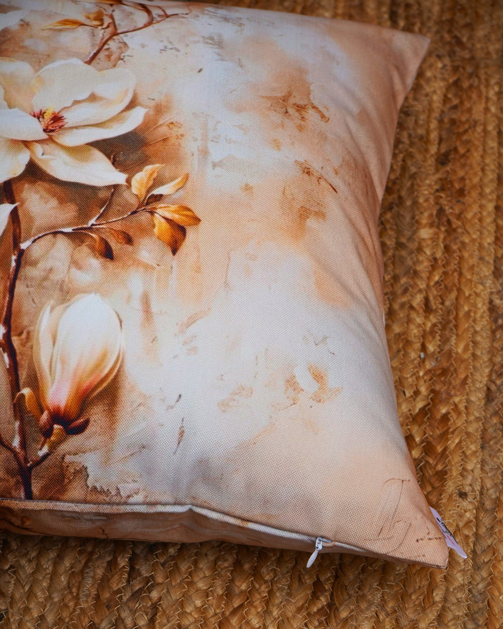 Set Of 3 Digital Printed  Dupion Cushion Cover
