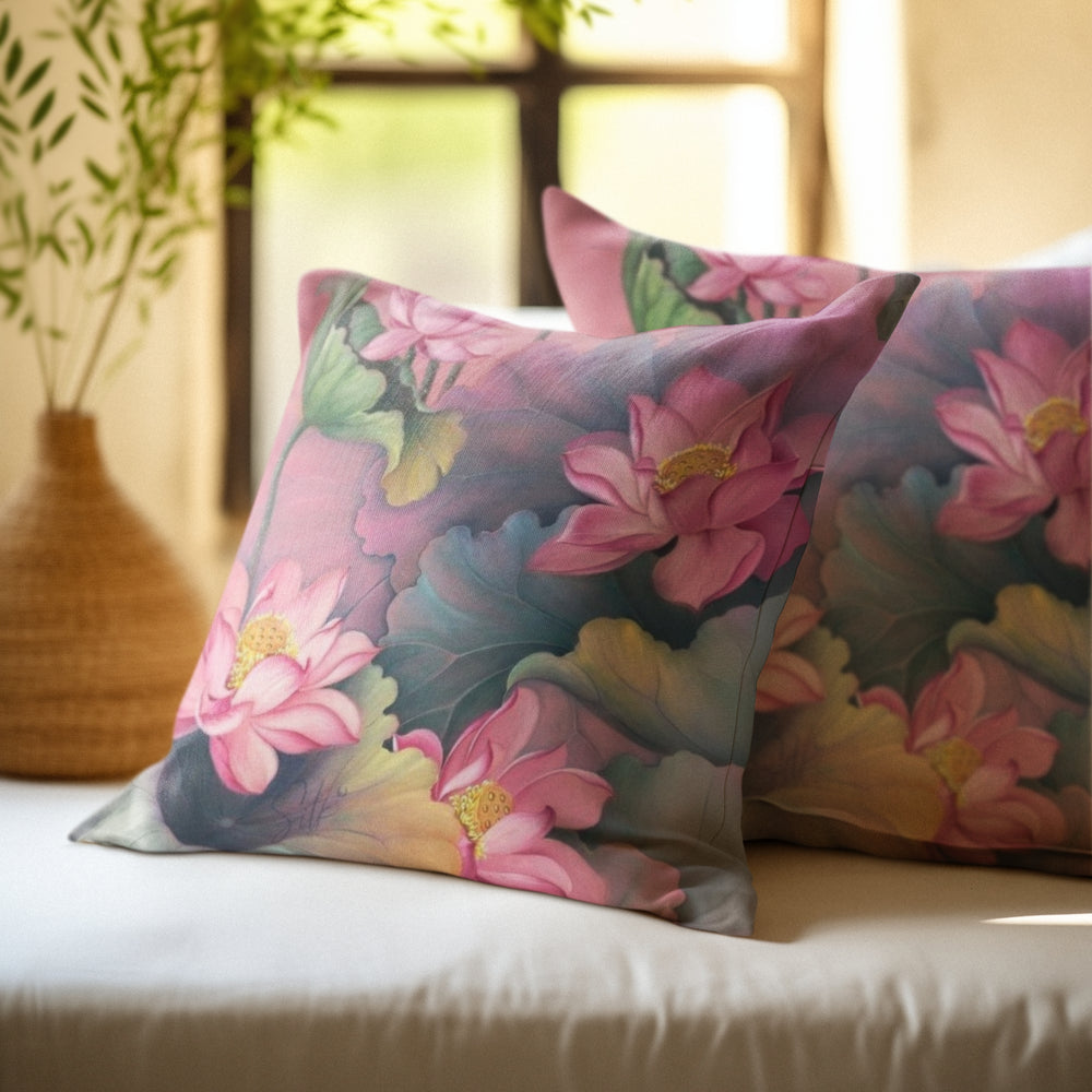 Set Of 3 Digital Printed Flower Cushion Cover