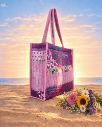 Patchwork Design Tote Bag