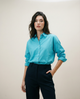 Women Solid Oversized Cotton Shirt