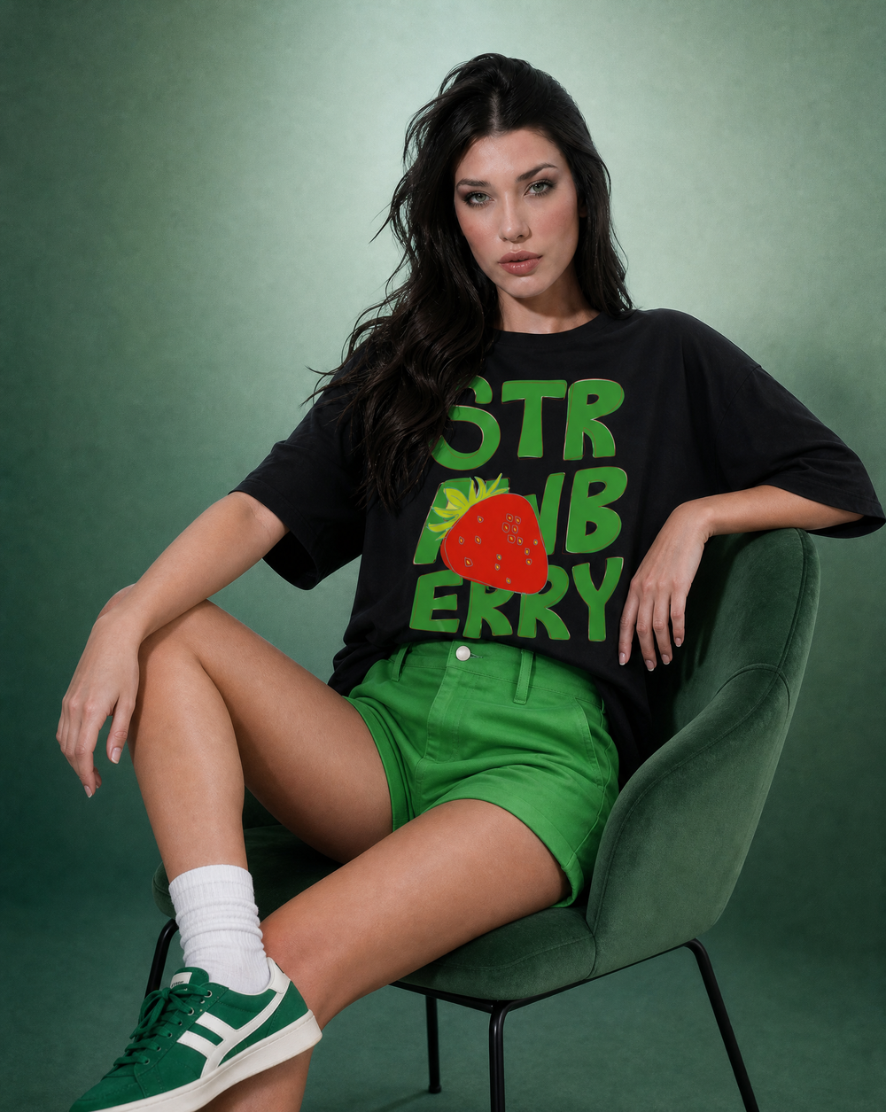 Women Digital Printed Oversized T-shirts