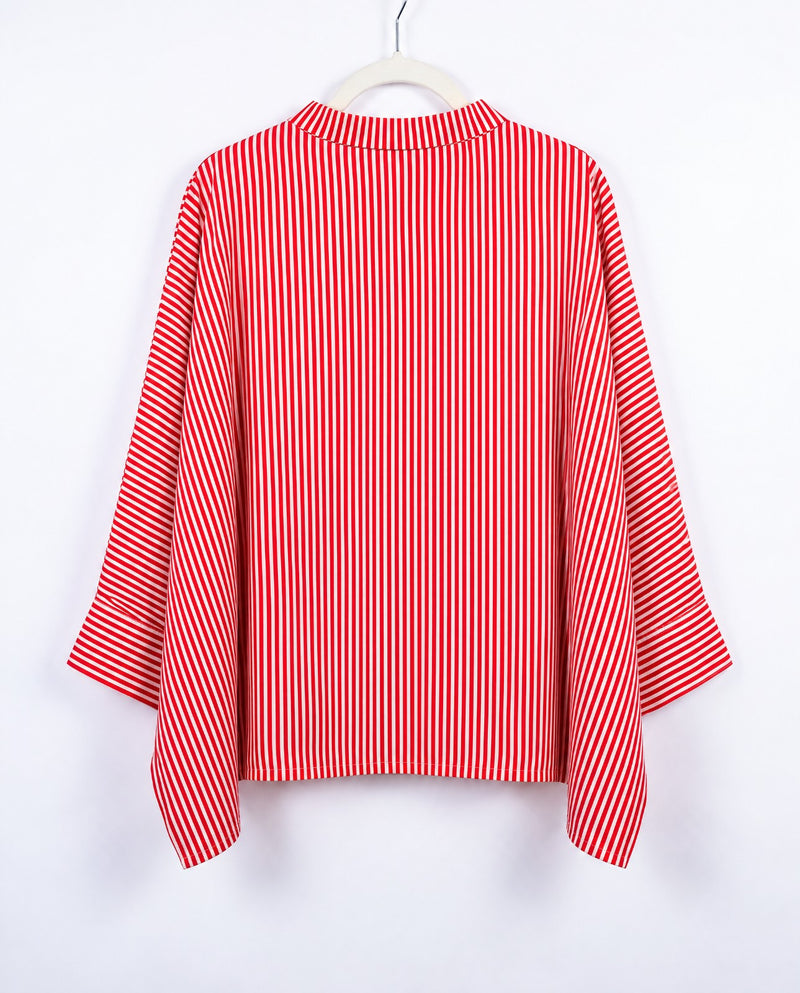 Women Love You Patchwork Oversized Cotton Shirt