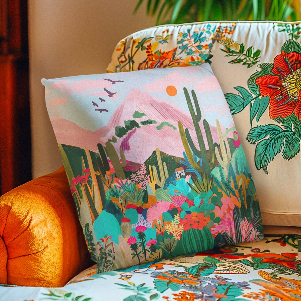 Set Of 3  Digital Printed Natures Inspired Cushion Cover