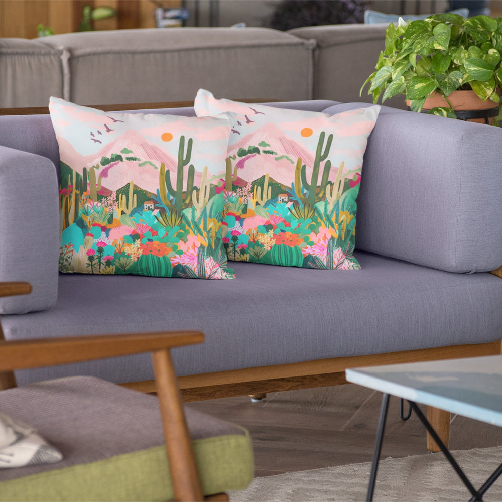 Set Of 3  Digital Printed Natures Inspired Cushion Cover