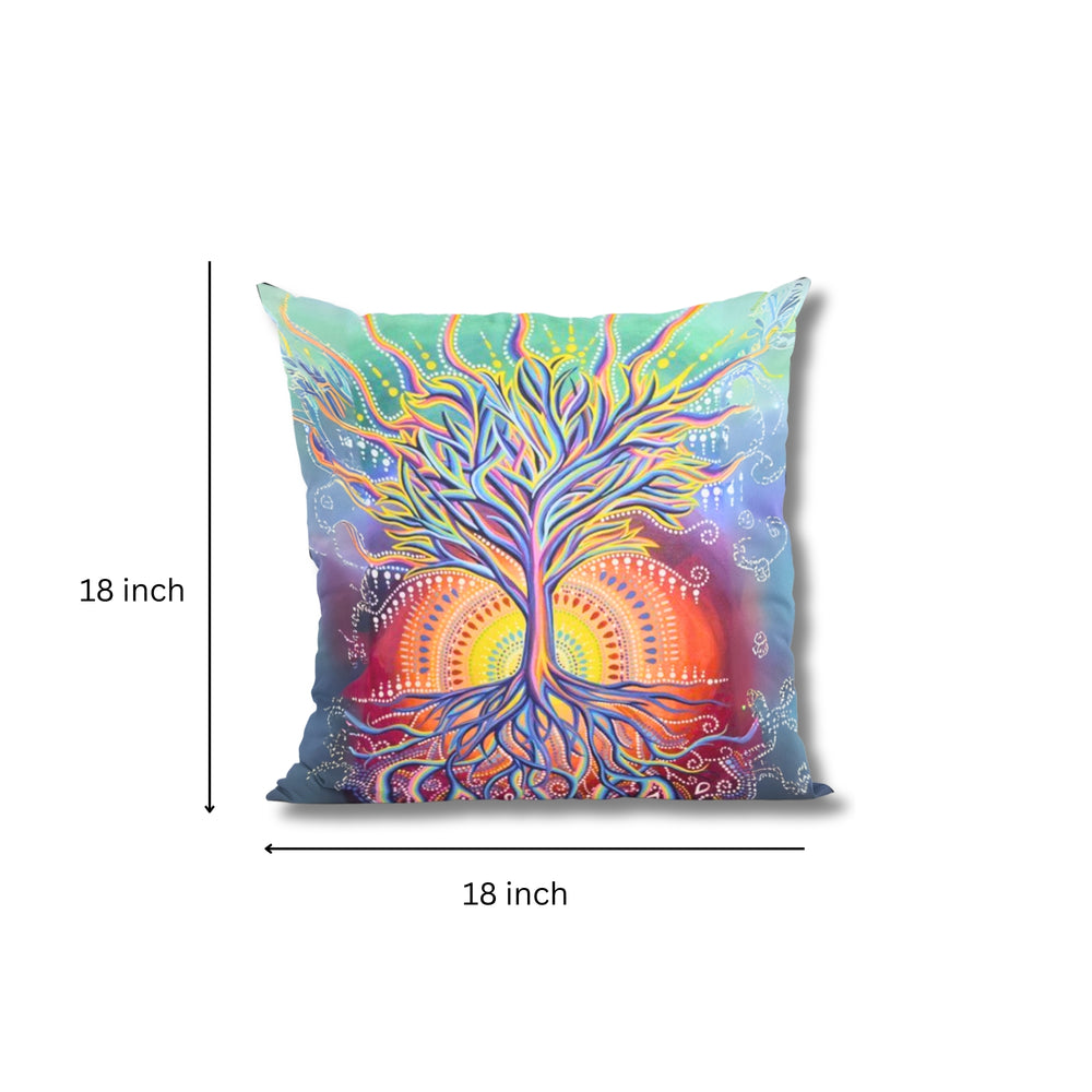 Set Of 3 Digital Printed Wish Tree Cushion Cover