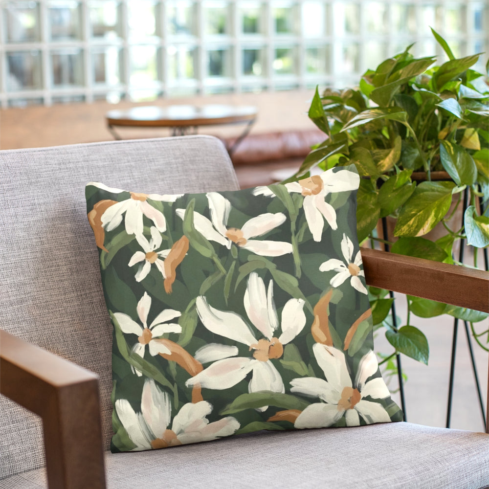 Set Of 3 Digital Printed Leaf Design Cushion Cover