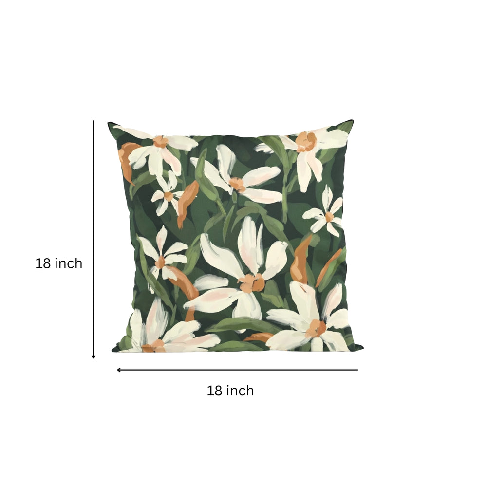 Set Of 3 Digital Printed Leaf Design Cushion Cover