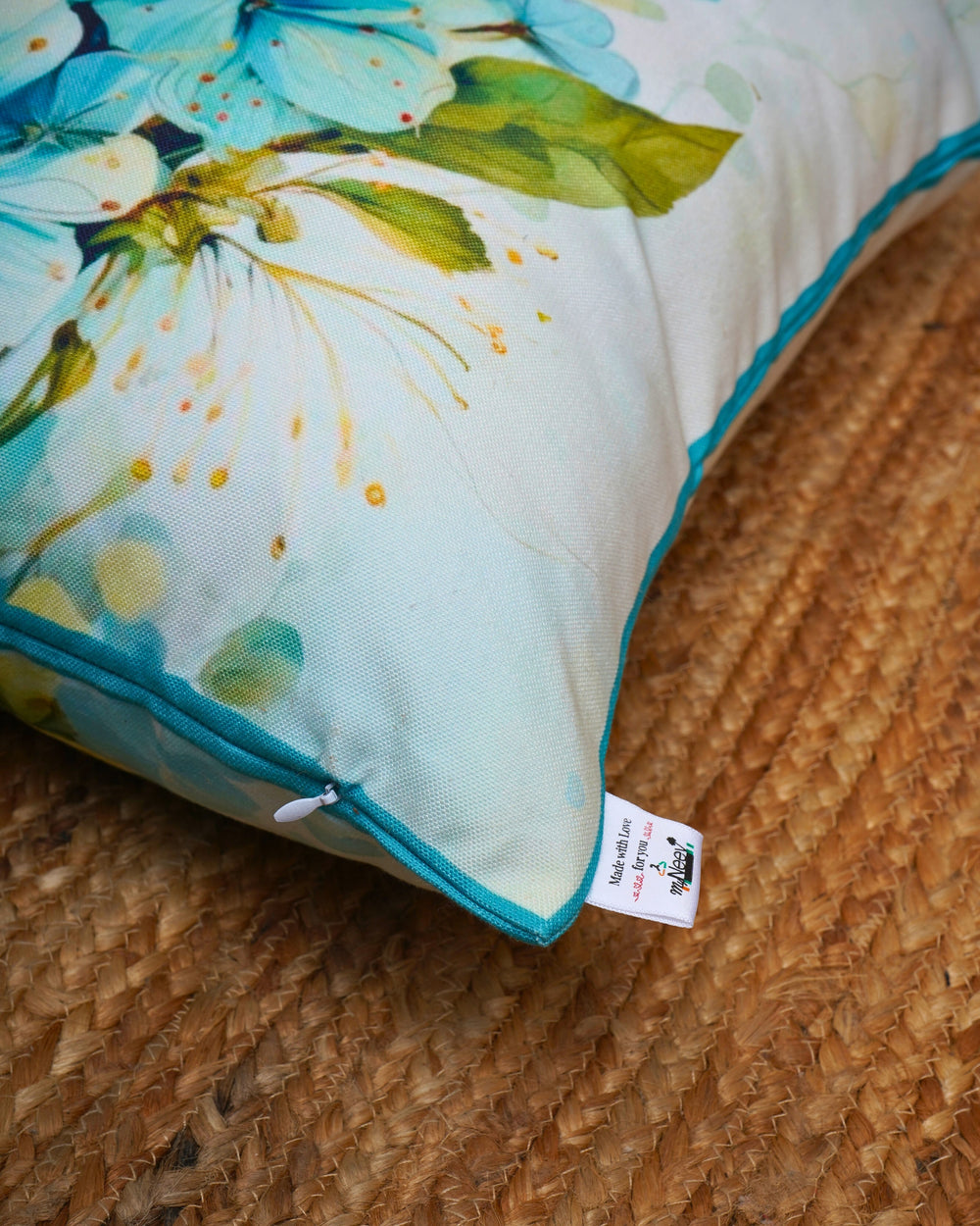 Set Of 3 Digital Printed Flower Cushion Cover