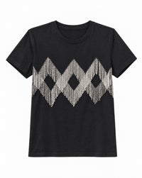 Crystal Embellished Cotton Regular T-shirt