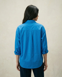 Women Solid Oversized Cotton Shirt