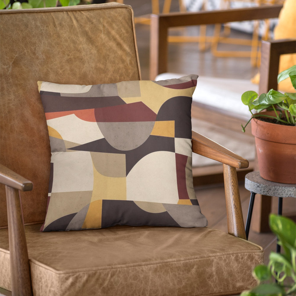 Set Of 3 Digital Printed Abstract Canvas Cushion Cover
