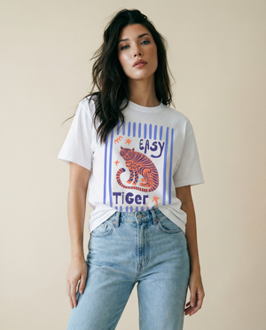 Woman Easy Tiger Printed Cotton T-Shirt