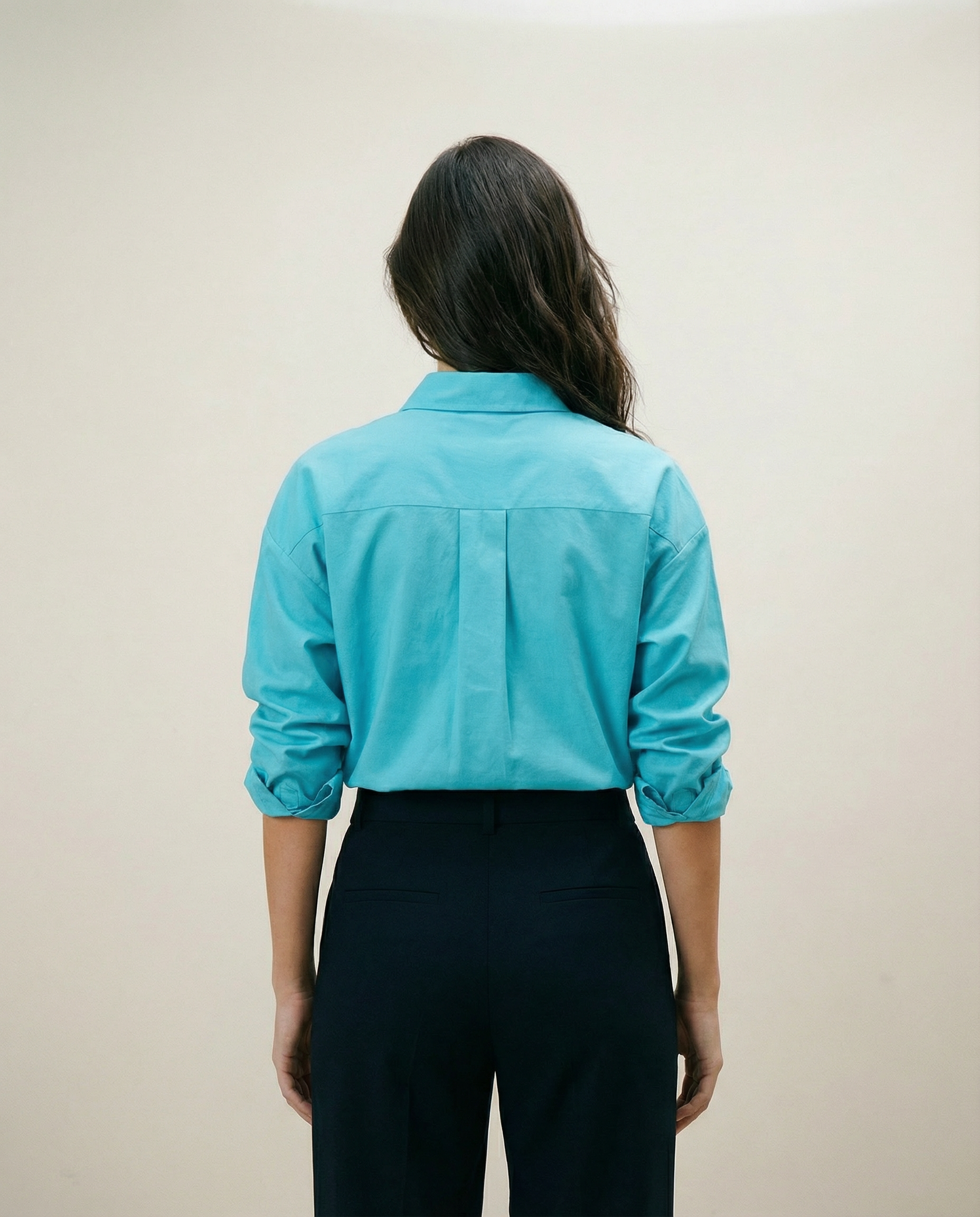 Women Solid Oversized Cotton Shirt