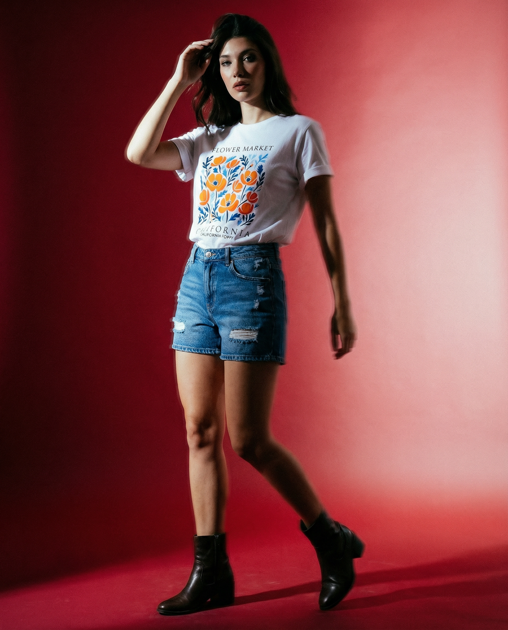 Women Printed Oversized T-shirts