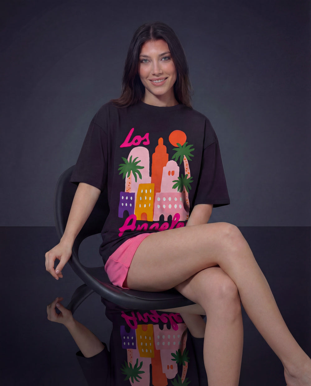 Women Printed Oversized T-shirts