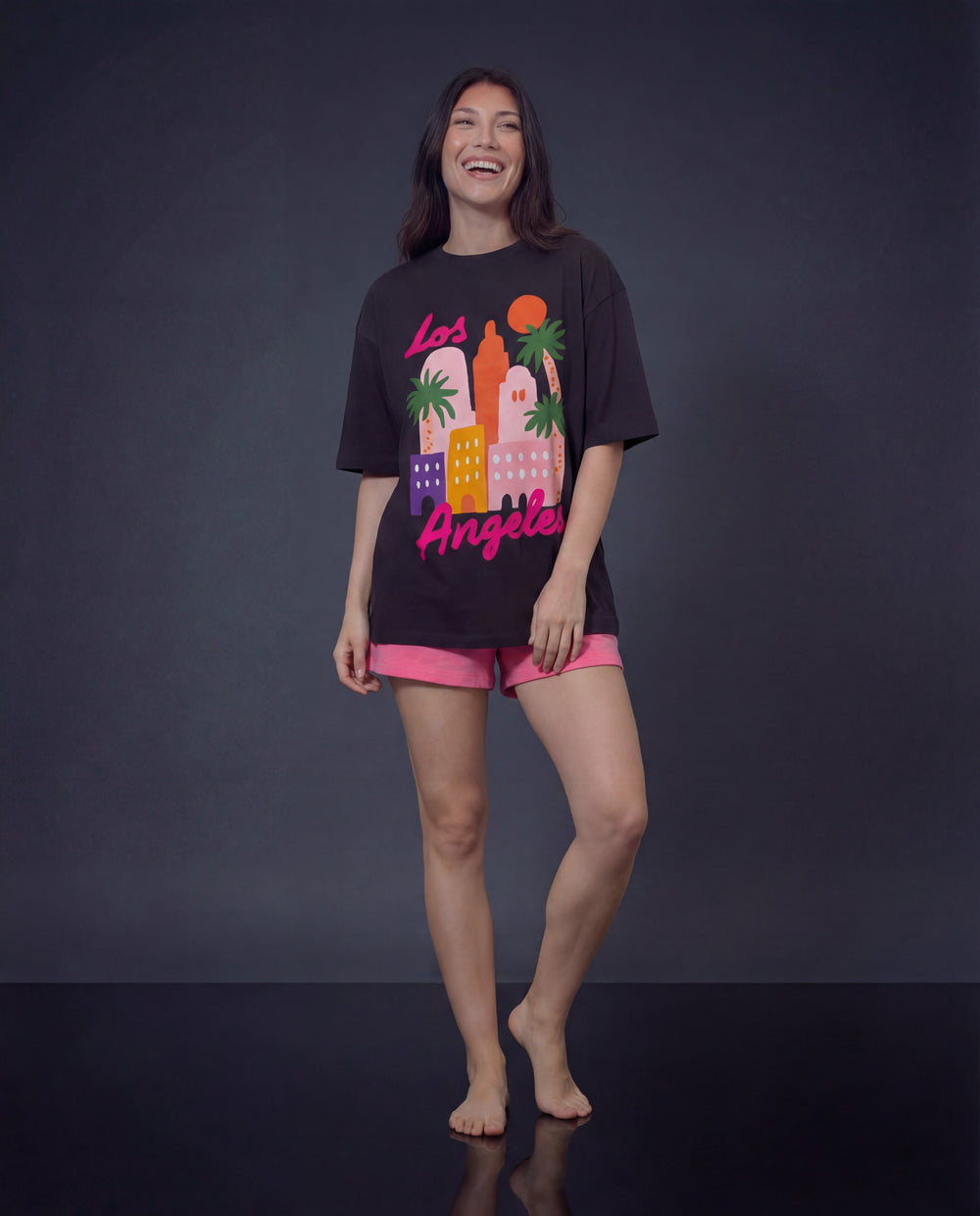 Women Printed Oversized T-shirts