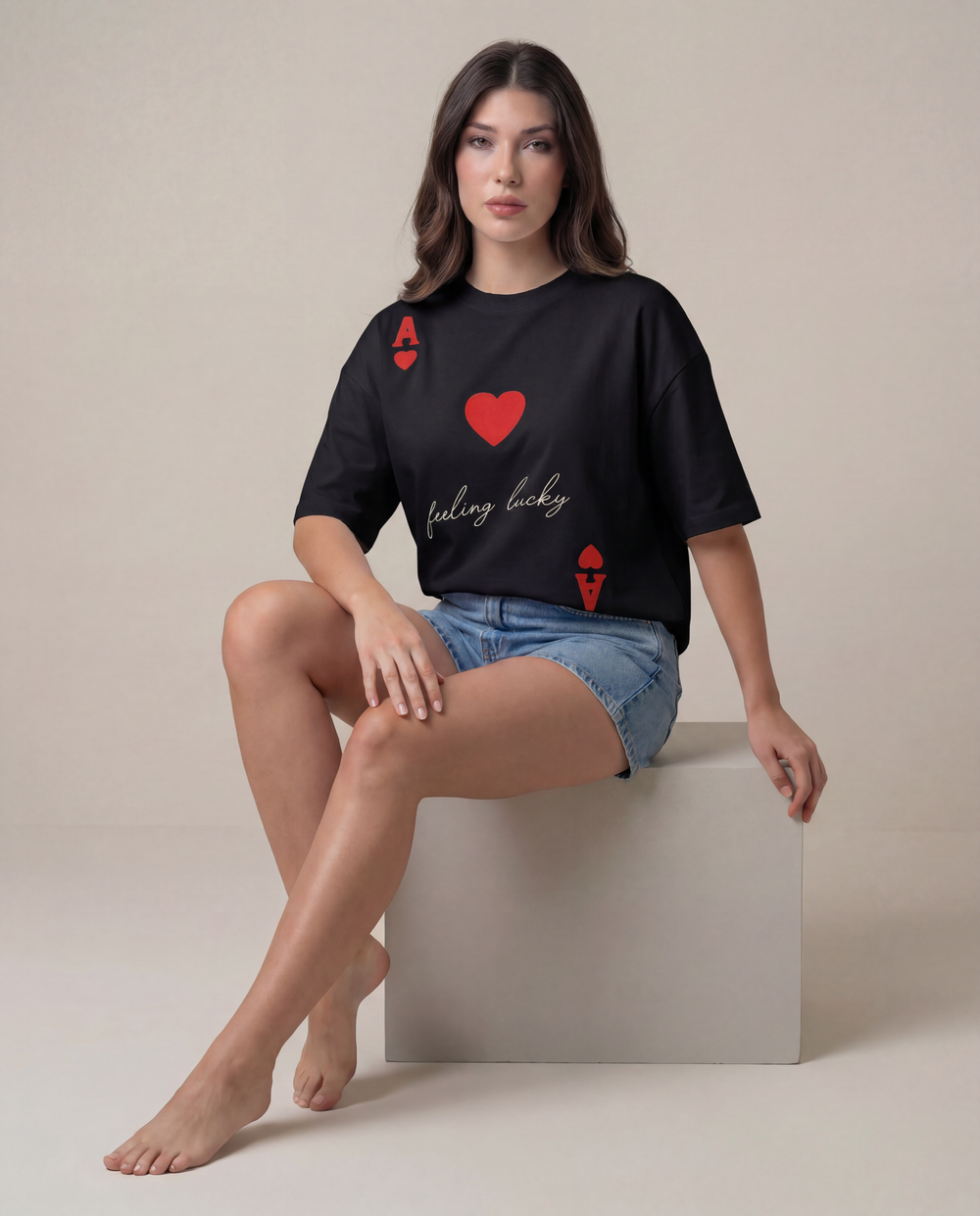 Women Printed Oversized T-shirts