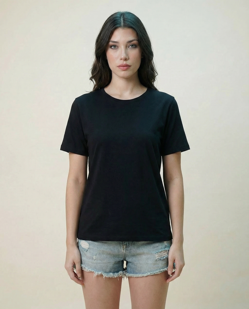 Women Blooming Lady Printed Cotton T-shirt