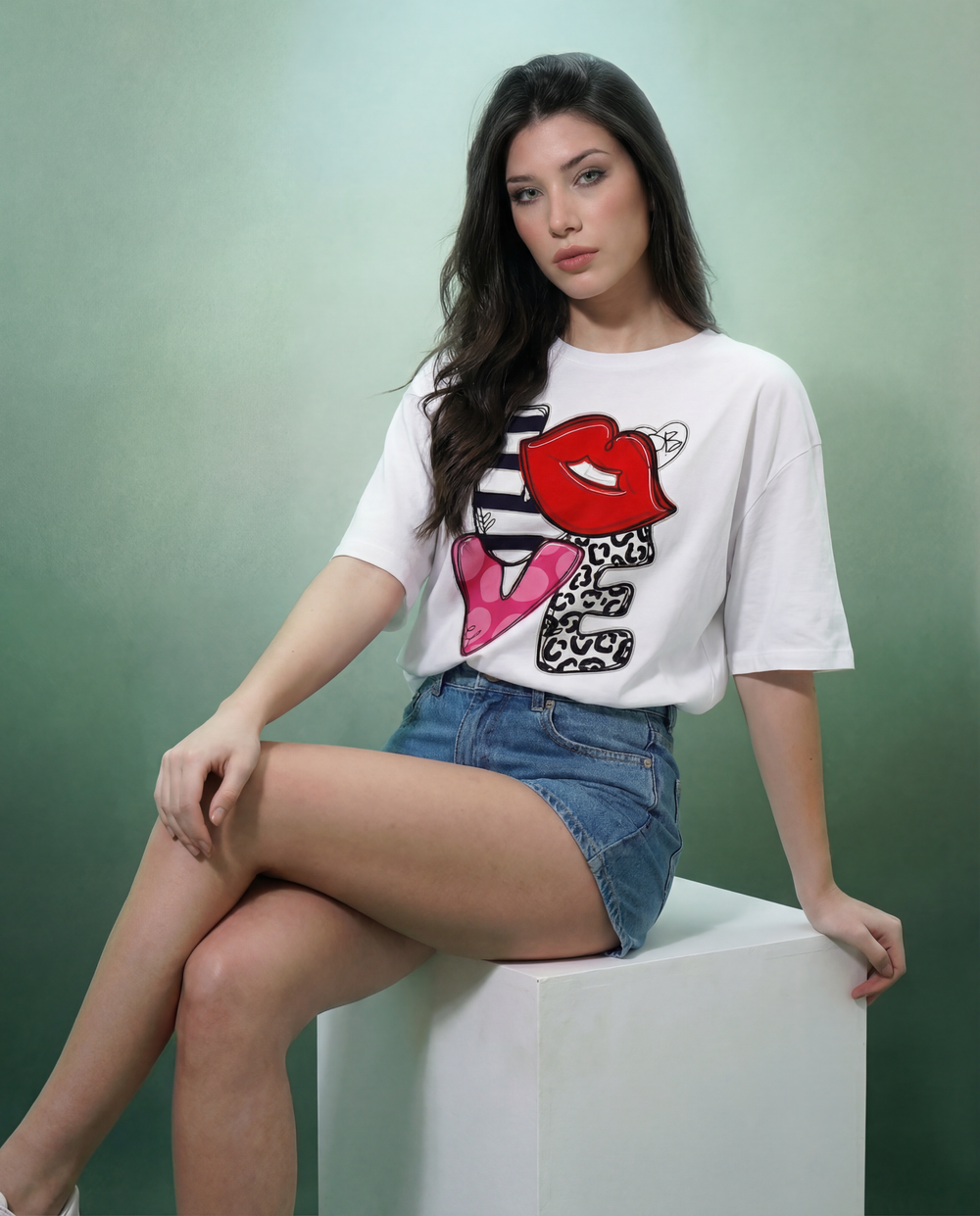 Women Printed Oversized T-shirts