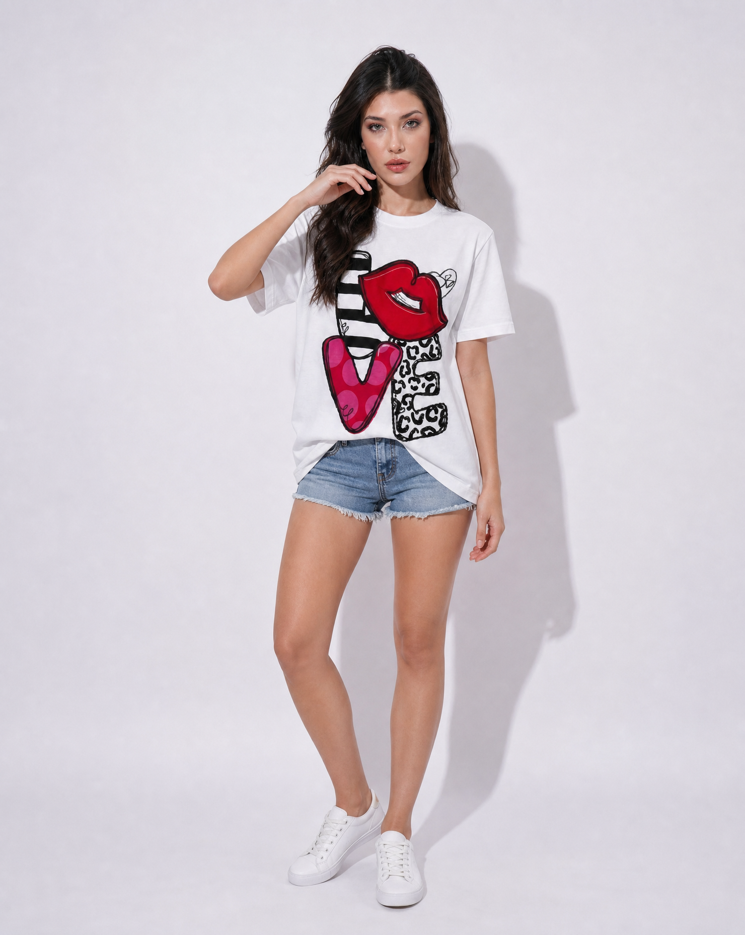 Woman Love Printed Cotton T-shirt