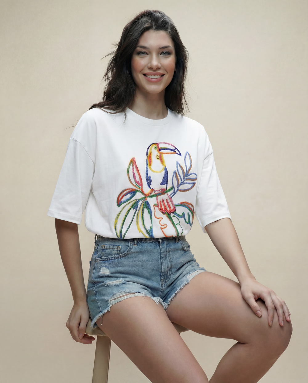 Women Printed Oversized T-shirts