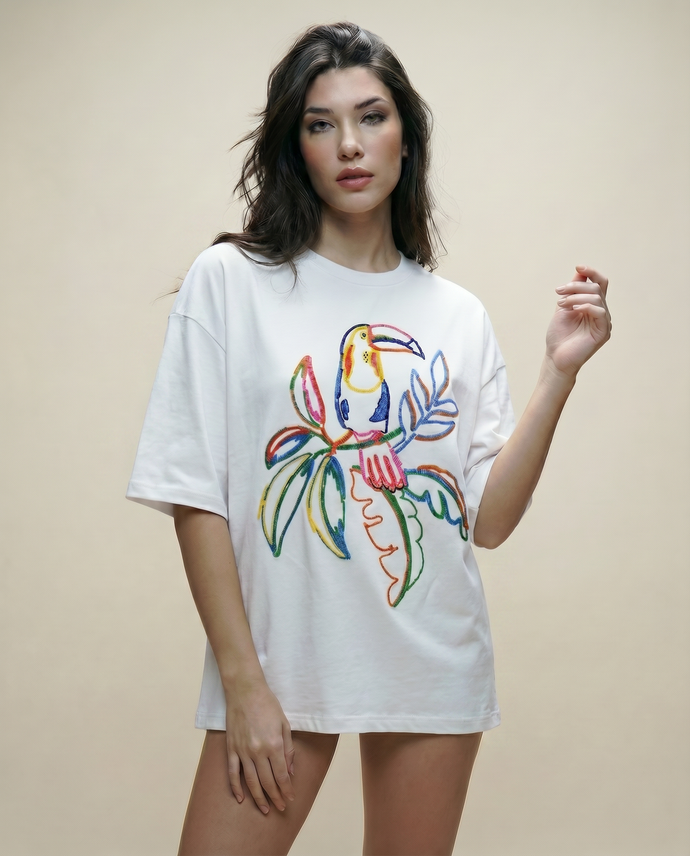 Women Printed Oversized T-shirts