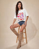 Women Shell Gallery Printed Cotton T-Shirt