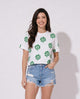 Women Lucky Printed Cotton T-Shirt