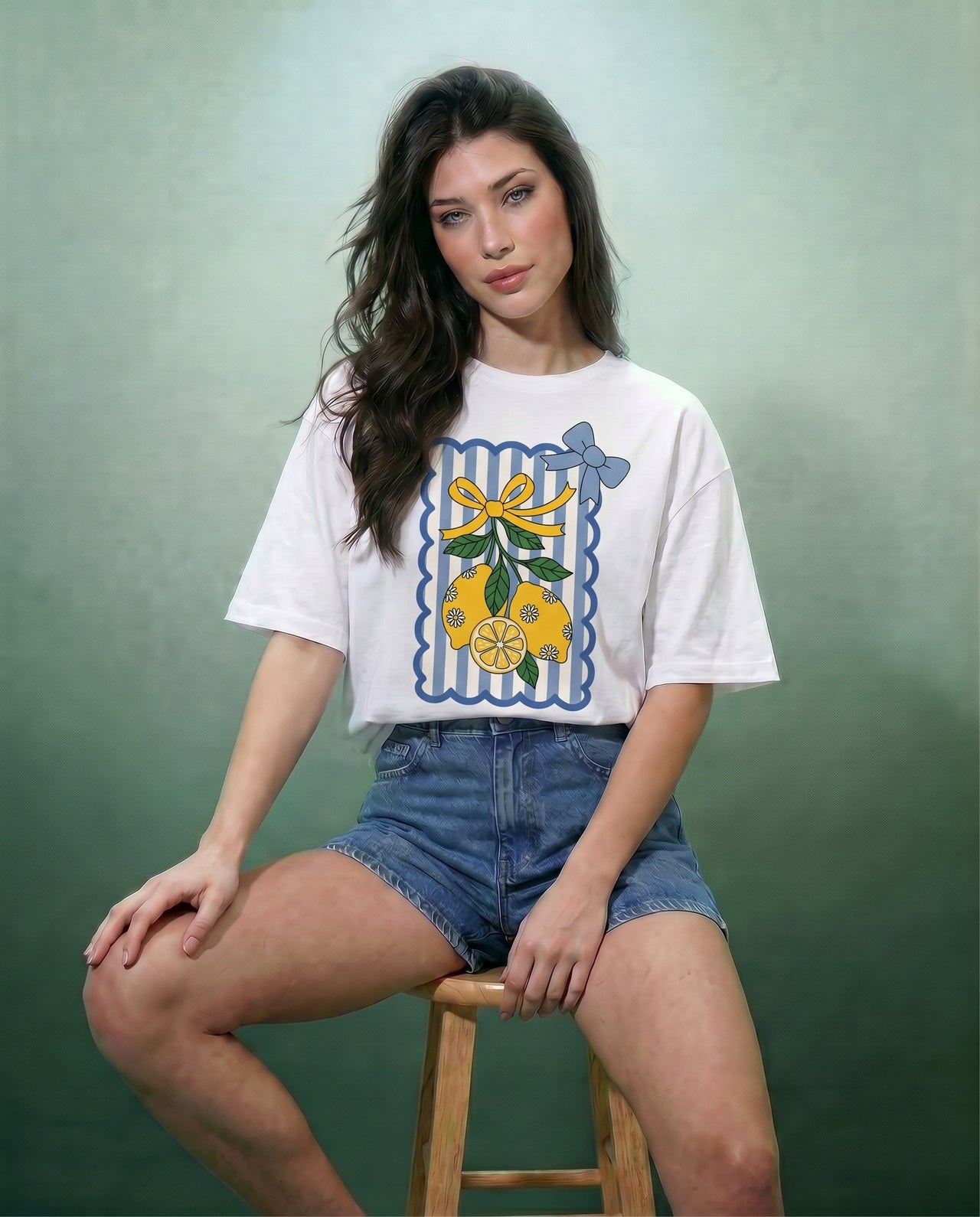 Lemon Ribbon T-Shirt Woman