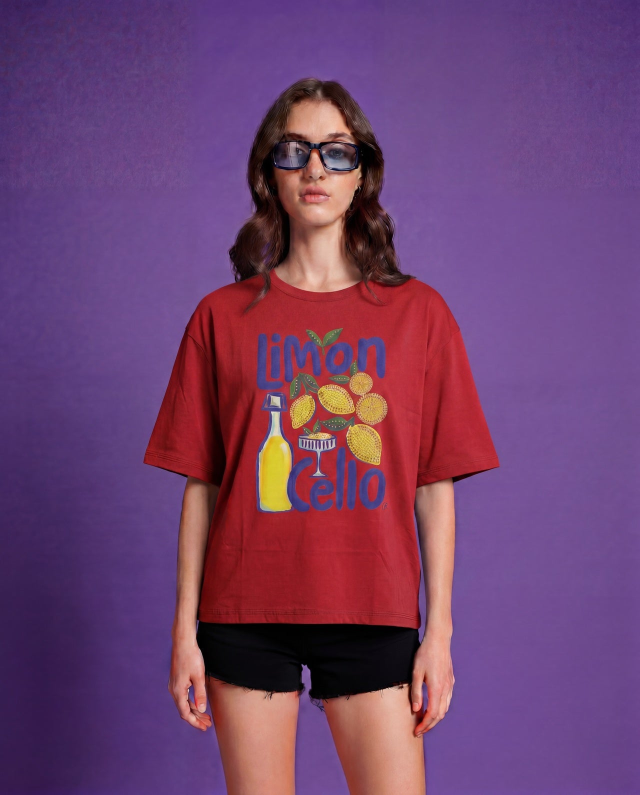 Limon Cello Printed  Woman T-Shirt