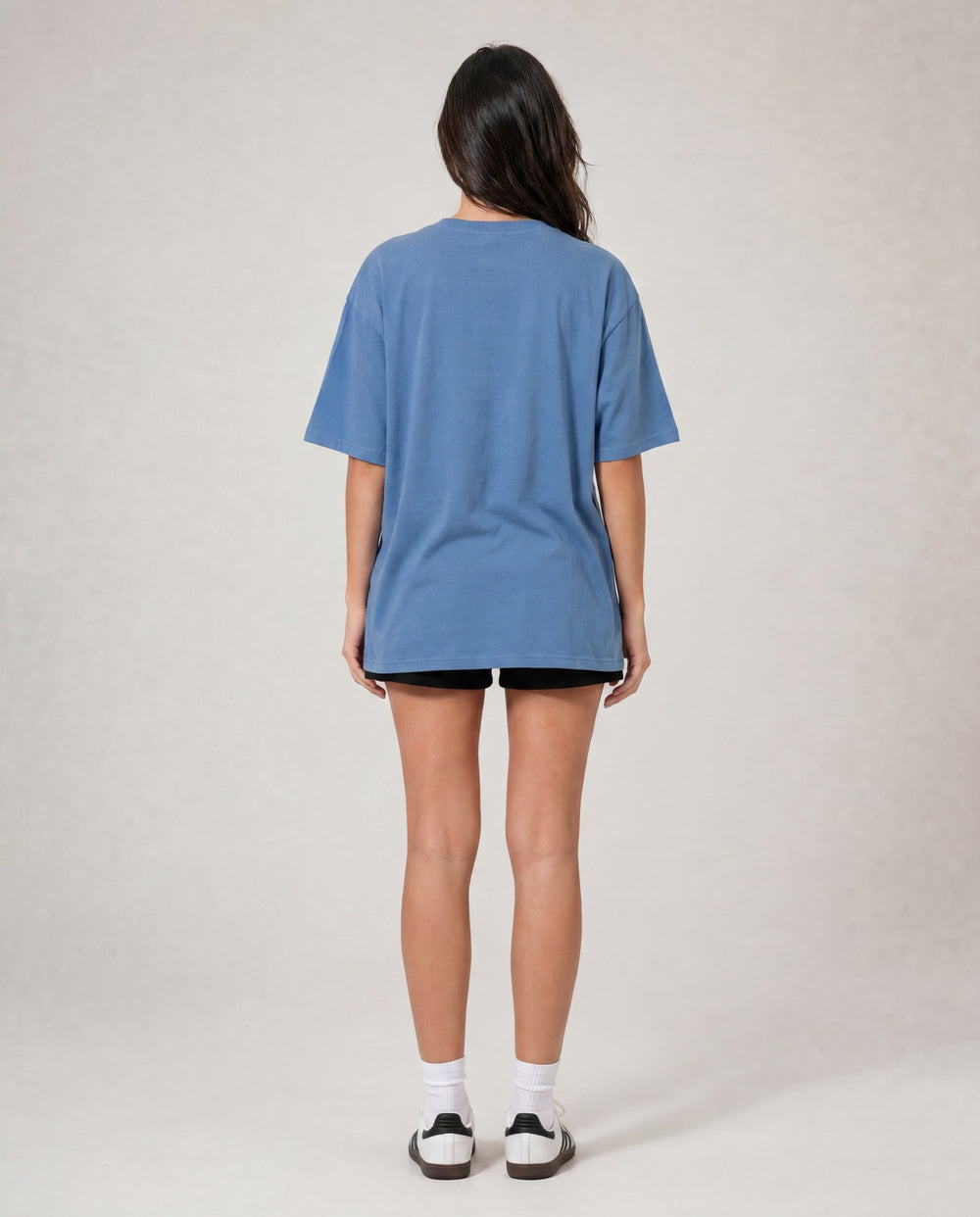 Woman Solid Color Cotton T Shirt