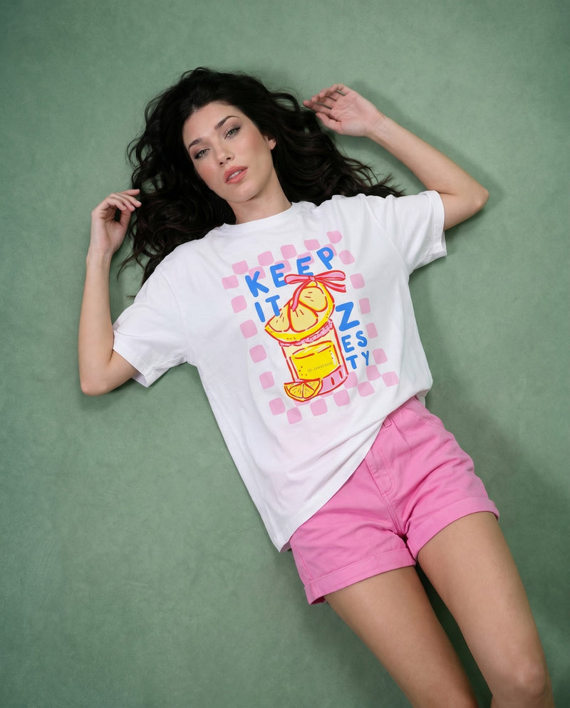 Women Keep It Zesty Printed T-Shirt