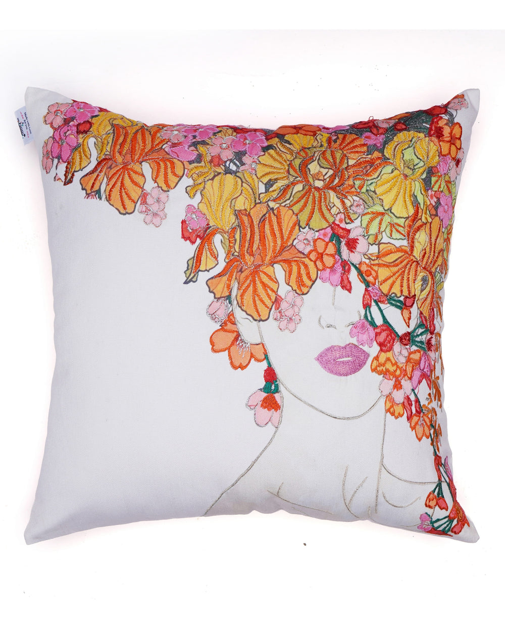 Set Of 3 Digital Printed & Embroidered Cushion Cover