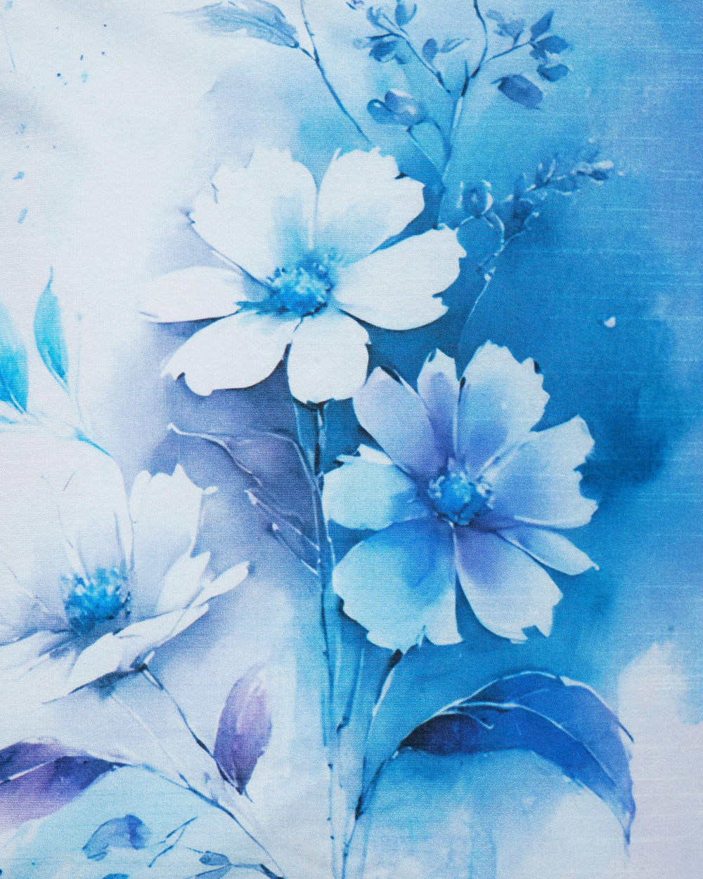 Set Of 3 Digital Printed  Dupion Cushion Cover