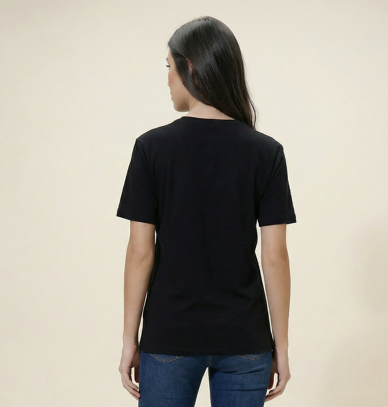 Woman Typography Printed Cotton T-shirt