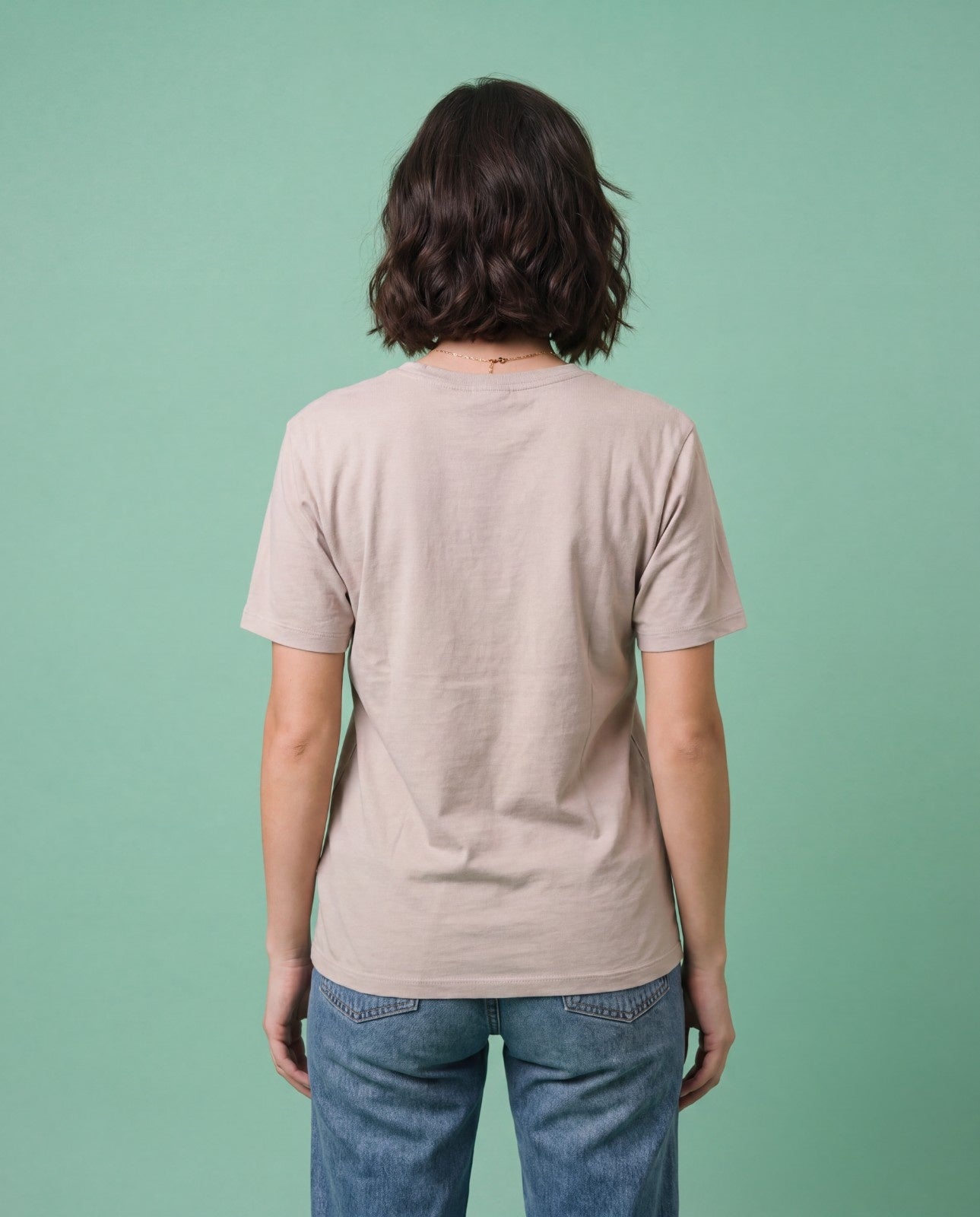 Women Solid Color Cotton T Shirt