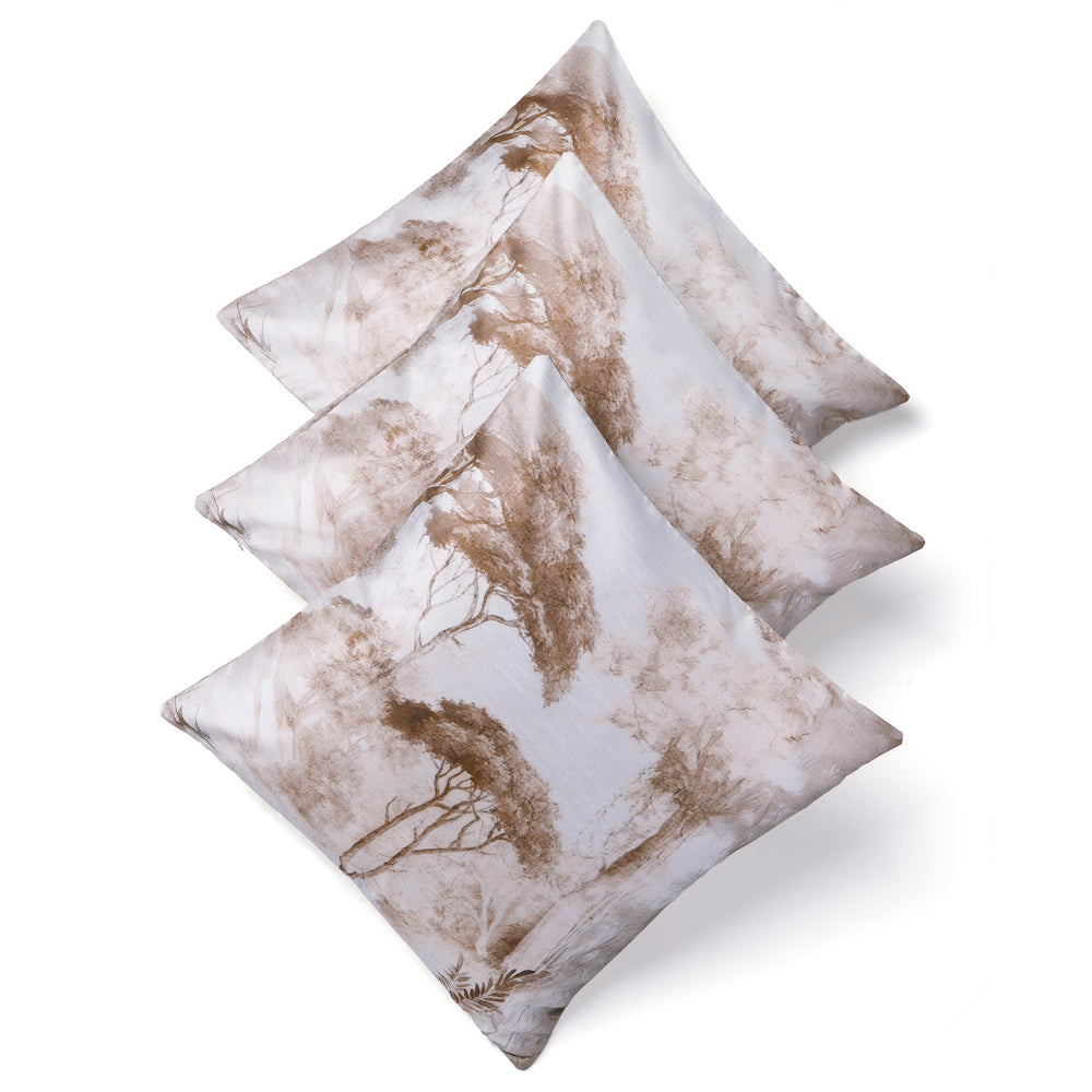Set Of 3 Digital Printed  Dupion Cushion Cover