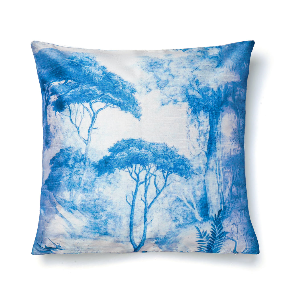 Set of 3 Digital Printed Tree Dupion Cushion Cover