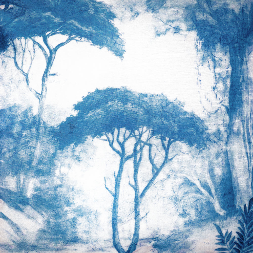 Set of 3 Digital Printed Tree Dupion Cushion Cover