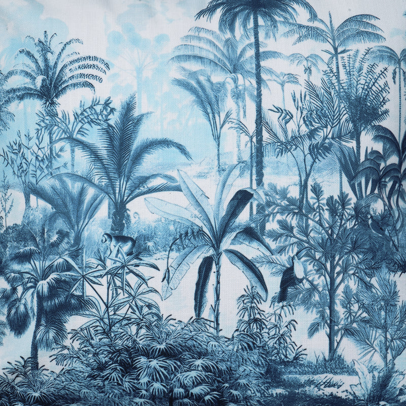 Set Of 3 Digital Printed Embroidered Palm Tree Cushion Cover