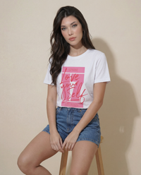 Women Love Yourself Cotton Printed T-Shirt