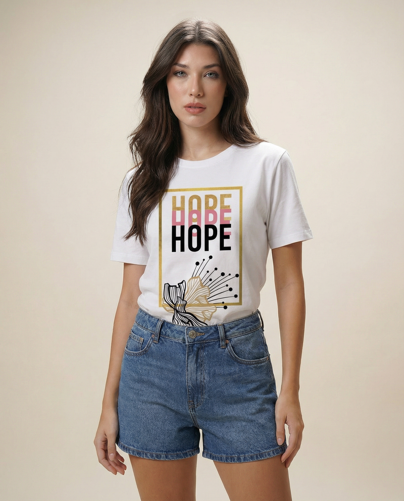 Women Hope Printed Cotton T-shirt